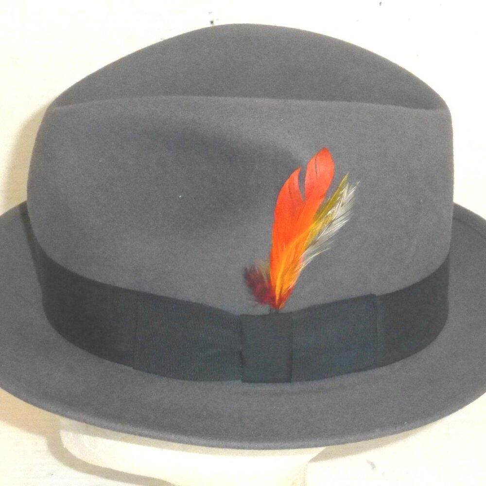 Vintage Bollman Morfelt Quality Fedora Hat 100% Wool Size: Medium